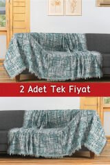 Ikili Set Dokuma Koltuk Örtüsü Seti 170x220cm
