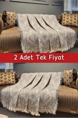 Ikili Set Dokuma Koltuk Örtüsü Seti 170x220cm