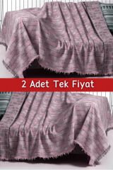 İkili Set Dokuma Koltuk Örtüsü Seti 170x220cm