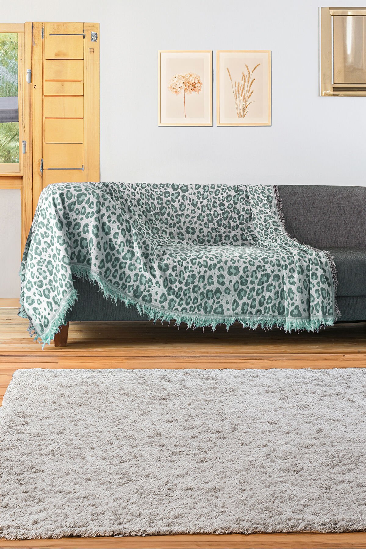 Ikili Set Dokuma Koltuk Örtüsü Seti 170x220cm