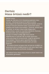 Dertsiz Masa Örtüsü,Şantuk Kumaş,Leke Tutmayan