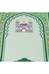 Dijital Baskılı Çocuk Seccadesi Çocuk Seccadesi Sahra Yeşil