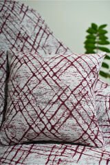 %100 Pamuklu Lüks Kaymaz Koltuk Örtüsü | Çok Amaçlı Örtü | 1 Adet 40x40 Cm Kırlent Kılıfı