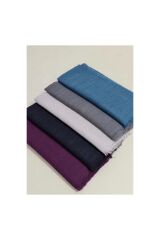 Akvbone Tesettür 5'li Flamlı Pamuklu Yazma Eşarp 100x100cm