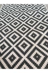 1. Kalite Pamuklu Baskılı Kaymaz Taban Dekoratif Kilim | Modern Desenli Pamuklu Dokuma
