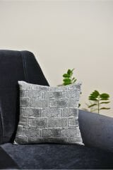 %100 Pamuklu Lüks Kaymaz Koltuk Örtüsü | Çok Amaçlı Örtü | 2 Adet 40x40 Cm Kırlent Kılıfı