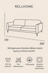 Pamuklu Dokulu Koltuk Şalı 170x300 cm Battal Boy – Saçaklı TV Battaniyesi & Dekoratif Koltuk Örtüsü Bej