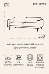 Pamuklu Dokulu Koltuk Şalı 170x350 cm Battal Boy – Saçaklı TV Battaniyesi & Dekoratif Koltuk Örtüsü Bordo