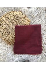 Flamlı 10'lu Paket Dağıtmalık Pamuklu Yazma Eşarp 100x100cm 10x Bordo - 100 X 100