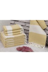 %100 Doğal Pamuk Elmas Peştemal Banyo Havlusu Türk Havlusu Hamam Plaj Havlusu Sarı