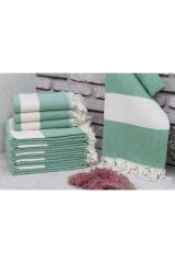 %100 Doğal Pamuk Elmas Peştemal Banyo Havlusu Türk Havlusu Hamam Plaj Havlusu Yeşil