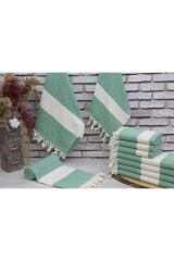 %100 Doğal Pamuk Elmas Peştemal Banyo Havlusu Türk Havlusu Hamam Plaj Havlusu Yeşil