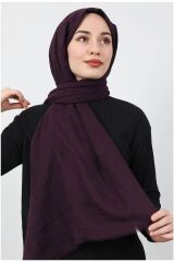 Bambu Kraş Şal Modeli Mor - 75 X 185