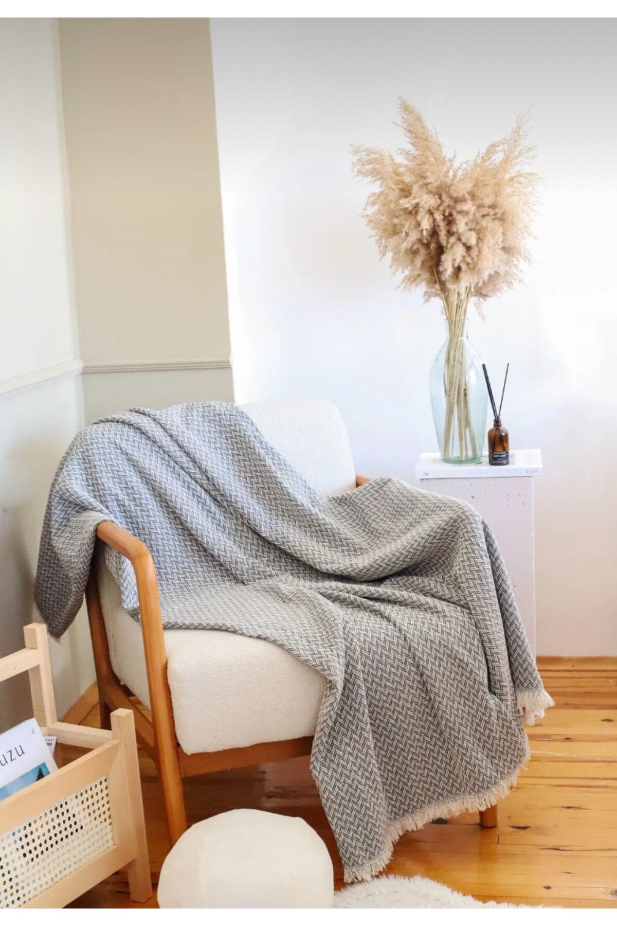 170 X 210 Cm, Pamuk Kaymaz Koltuk Çekyat Örtüsü, Tv Battaniyesi, Tek Kişilik Pike Comfort Gri̇