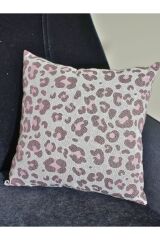 %100 Pamuklu Lüks Kaymaz Koltuk Örtüsü | Çok Amaçlı Örtü | 1 Adet 40x40 Cm Kırlent Kılıfı Yumurtapembe