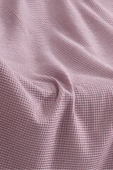 Pamuklu Dokulu Koltuk Şalı 170x220 cm – Saçaklı TV Battaniyesi & Dekoratif Koltuk Örtüsü Koyu Pembe