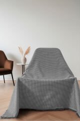 Tekli Örtüsü 170x170 – Tekli Koltuklar İçin Şık ve Çok Amaçlı Örtü | TV Battaniyesi Ev Tekstili Gri