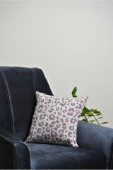 %100 Pamuklu Lüks Kaymaz Koltuk Örtüsü | Çok Amaçlı Örtü | 2 Adet 40x40 Cm Kırlent Kılıfı Pembe