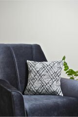 %100 Pamuklu Lüks Kaymaz Koltuk Örtüsü | Çok Amaçlı Örtü | 2 Adet 40x40 Cm Kırlent Kılıfı Siyah