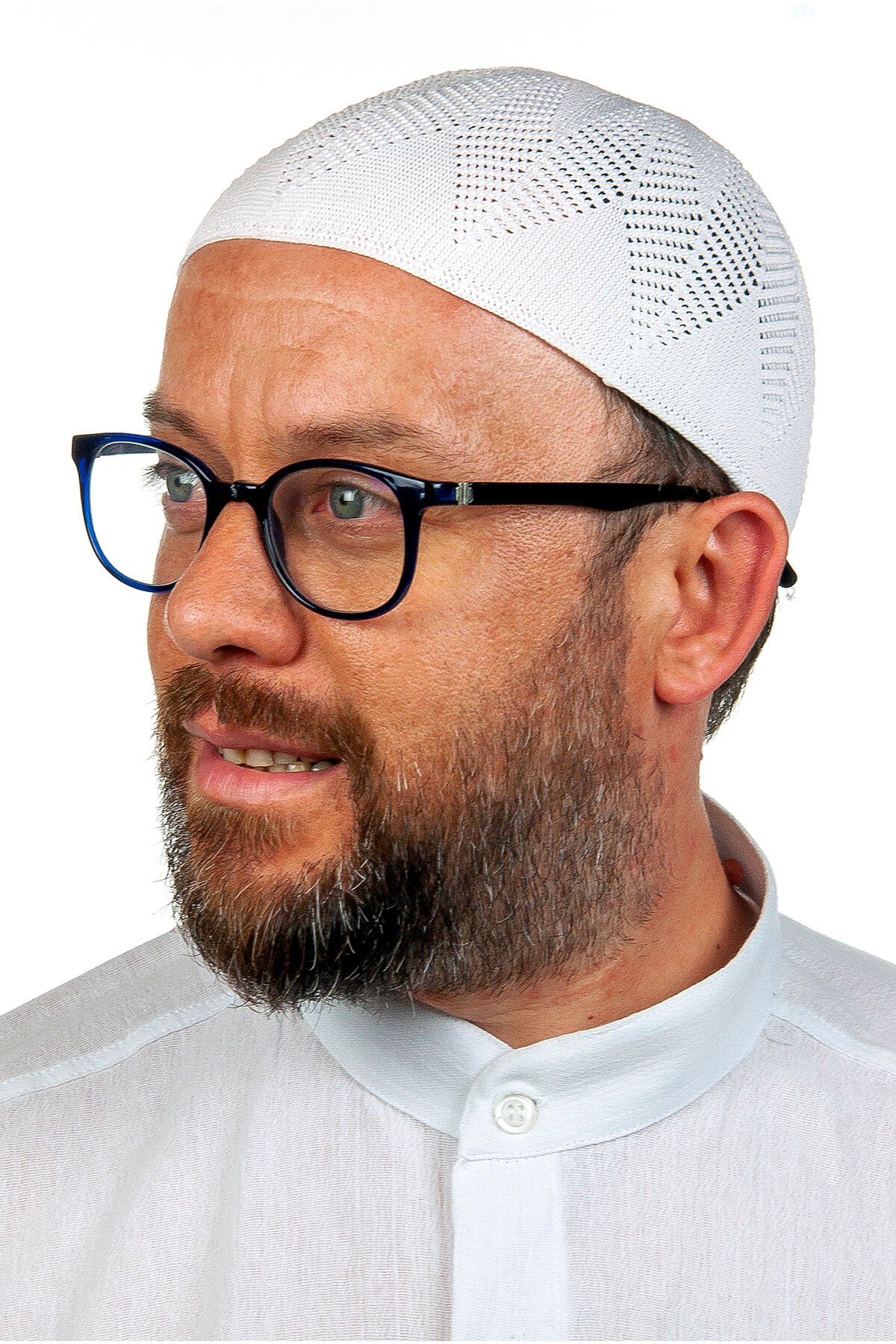Berra Çelik Örme Dantel Namaz Takkesi Beyaz 1 Adet Beyaz - Standart