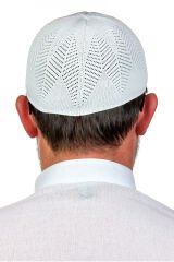 Berra Çelik Örme Dantel Namaz Takkesi Beyaz 1 Adet Beyaz - Standart